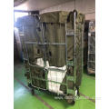 Laundry Cage Cart Storage Trolley Rolling Metal Storage